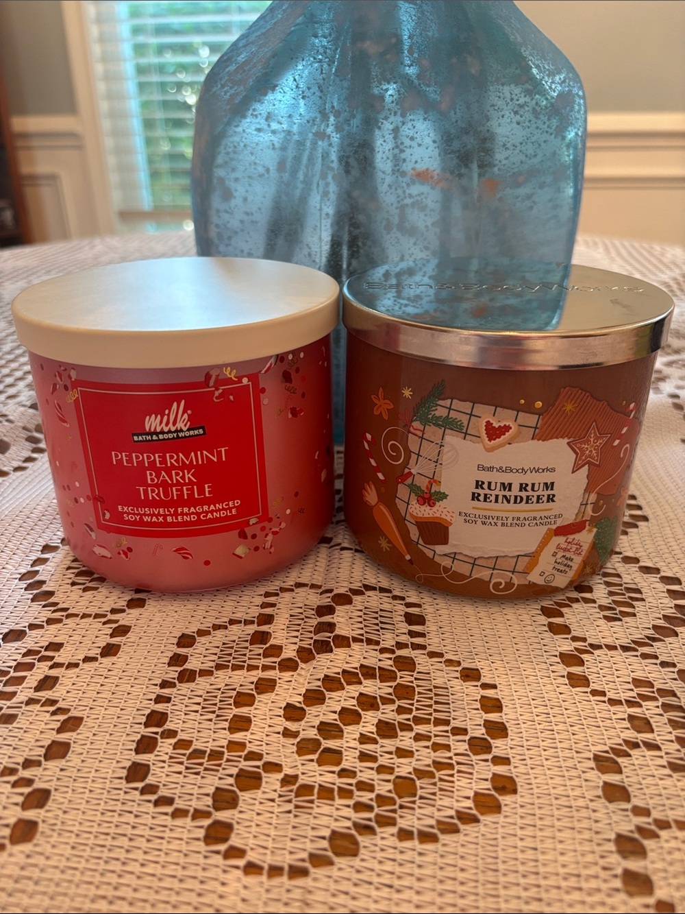 Bath & Body Works Peppermint Bark Truffle and Rum Rum Reindeer